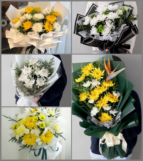 河北沧州新华区小赵庄乡白事花束代送